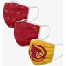 FOCO Iowa State Cyclones Cy The Cardinal Mascot 3 Pack Face Cover - Unisex