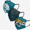FOCO Jacksonville Jaguars Matchday 3 Pack Face Cover - Youth - Men