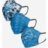 FOCO Detroit Lions Womens Matchday 3 Pack Face Cover - Women