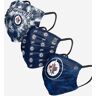 FOCO Winnipeg Jets Womens Matchday 3 Pack Face Cover - Women