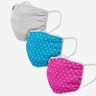 FOCO Polka Dots 3 Pack Face Cover - Unisex