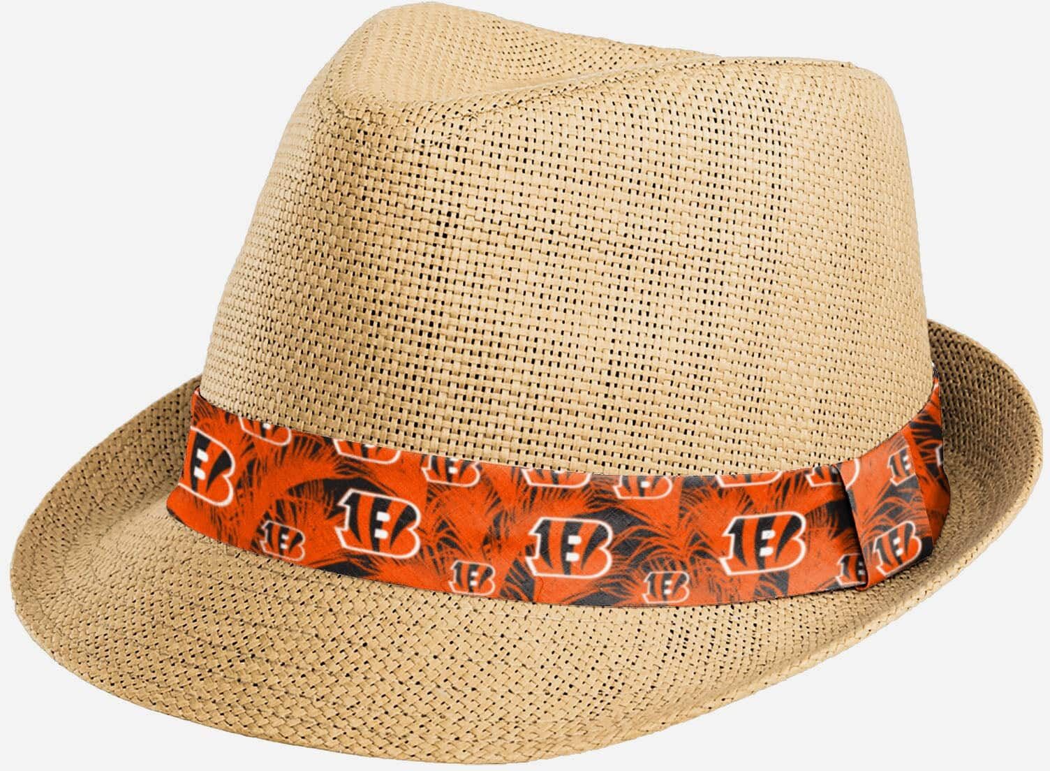 FOCO Cincinnati Bengals Trilby Straw Hat -