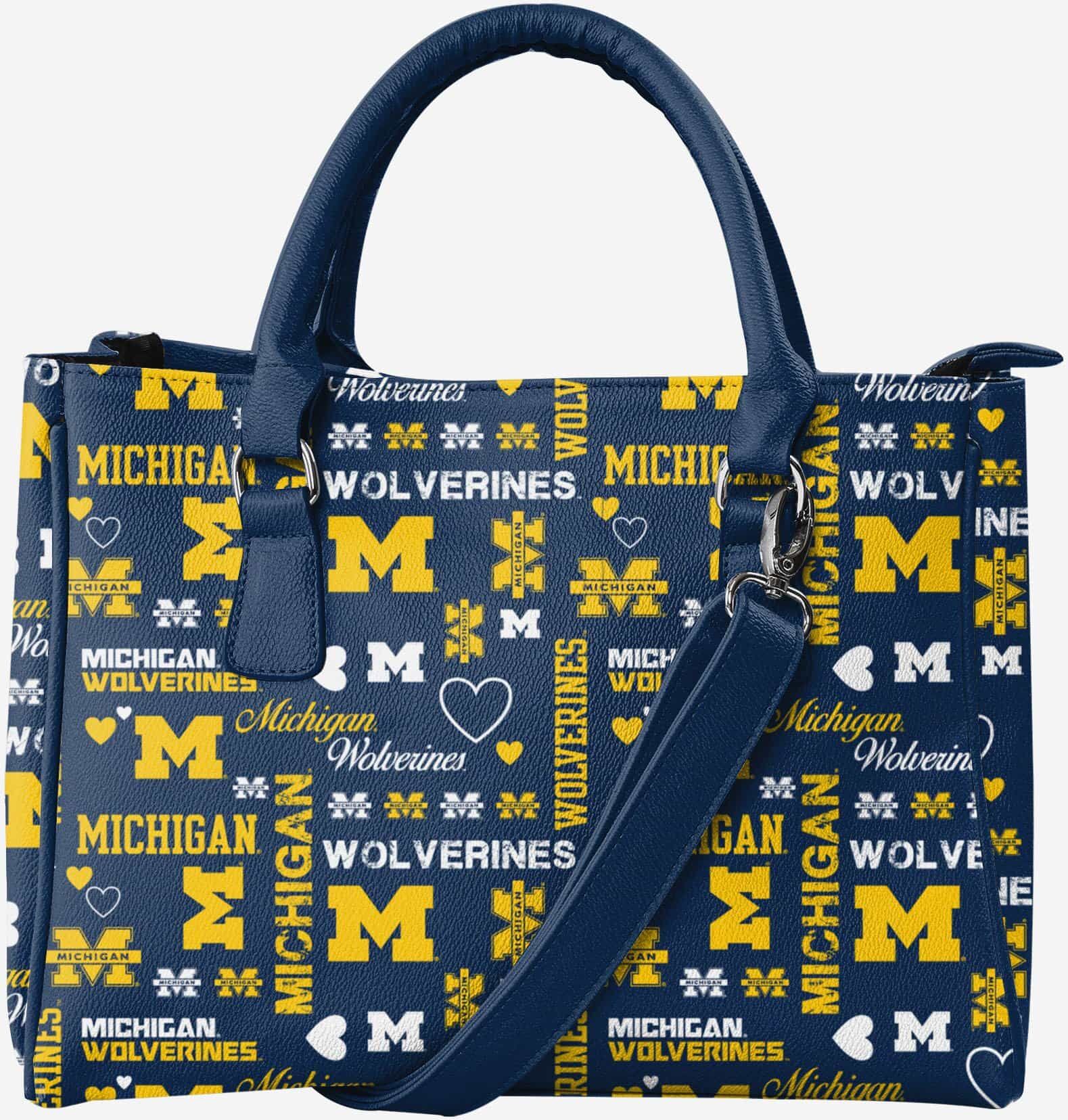 FOCO Michigan Wolverines Logo Love Purse - Women