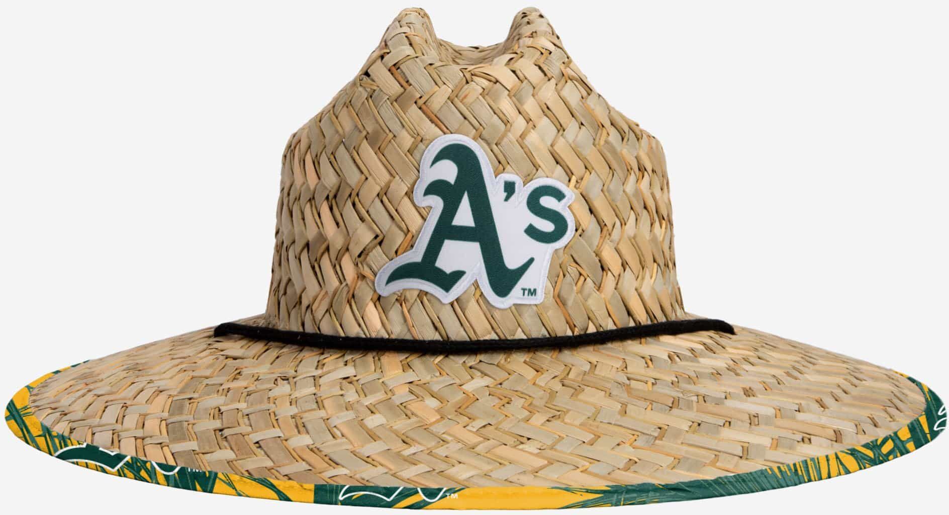 FOCO Oakland Athletics Floral Straw Hat - Men