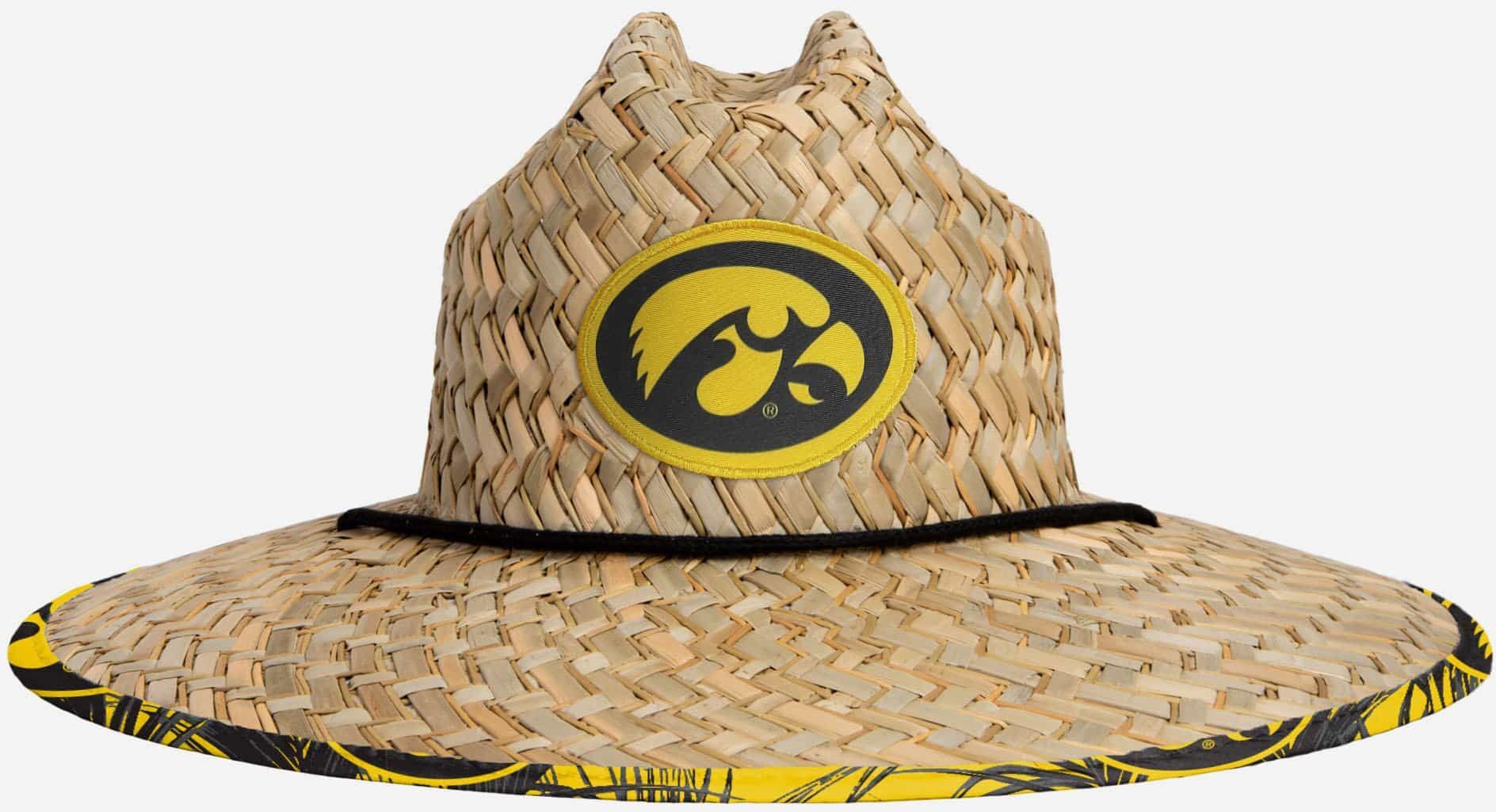 FOCO Iowa Hawkeyes Floral Straw Hat - Unisex