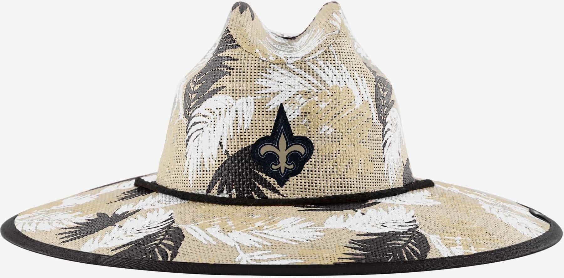 FOCO New Orleans Saints Floral Printed Straw Hat - Unisex