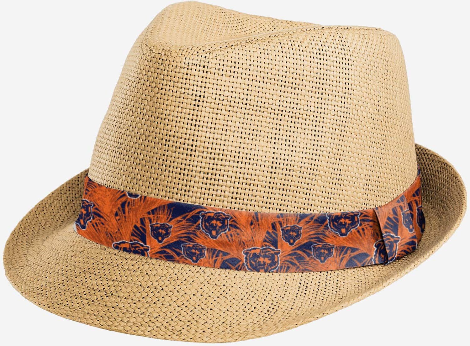 FOCO Chicago Bears Trilby Straw Hat - Unisex