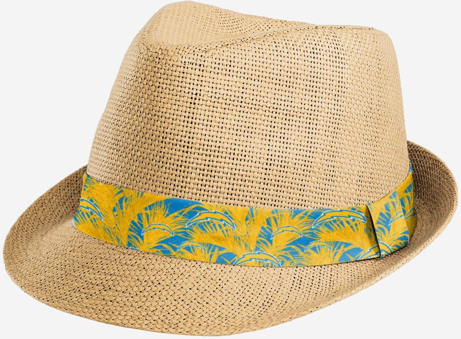 FOCO Los Angeles Chargers Trilby Straw Hat - Unisex