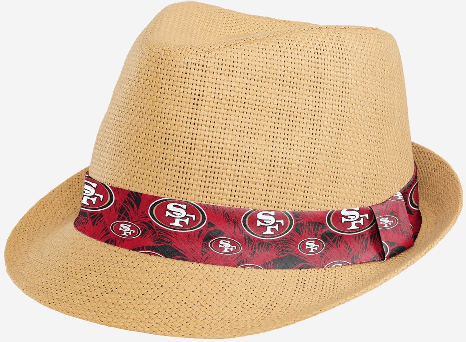 FOCO San Francisco 49ers Trilby Straw Hat - Men