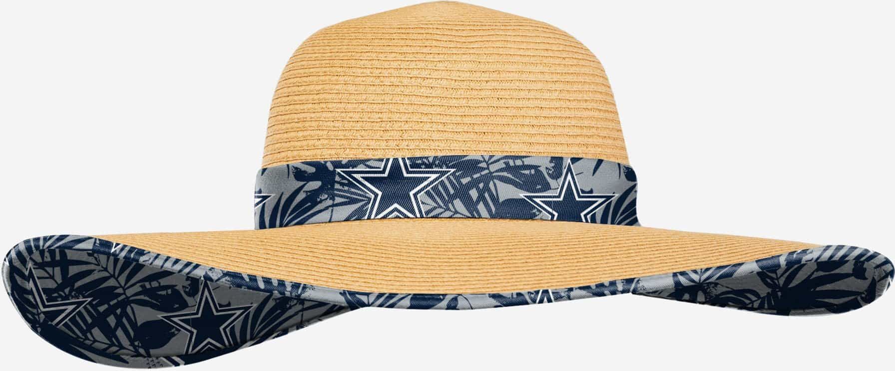 FOCO Dallas Cowboys Womens Floral Straw Hat - Women