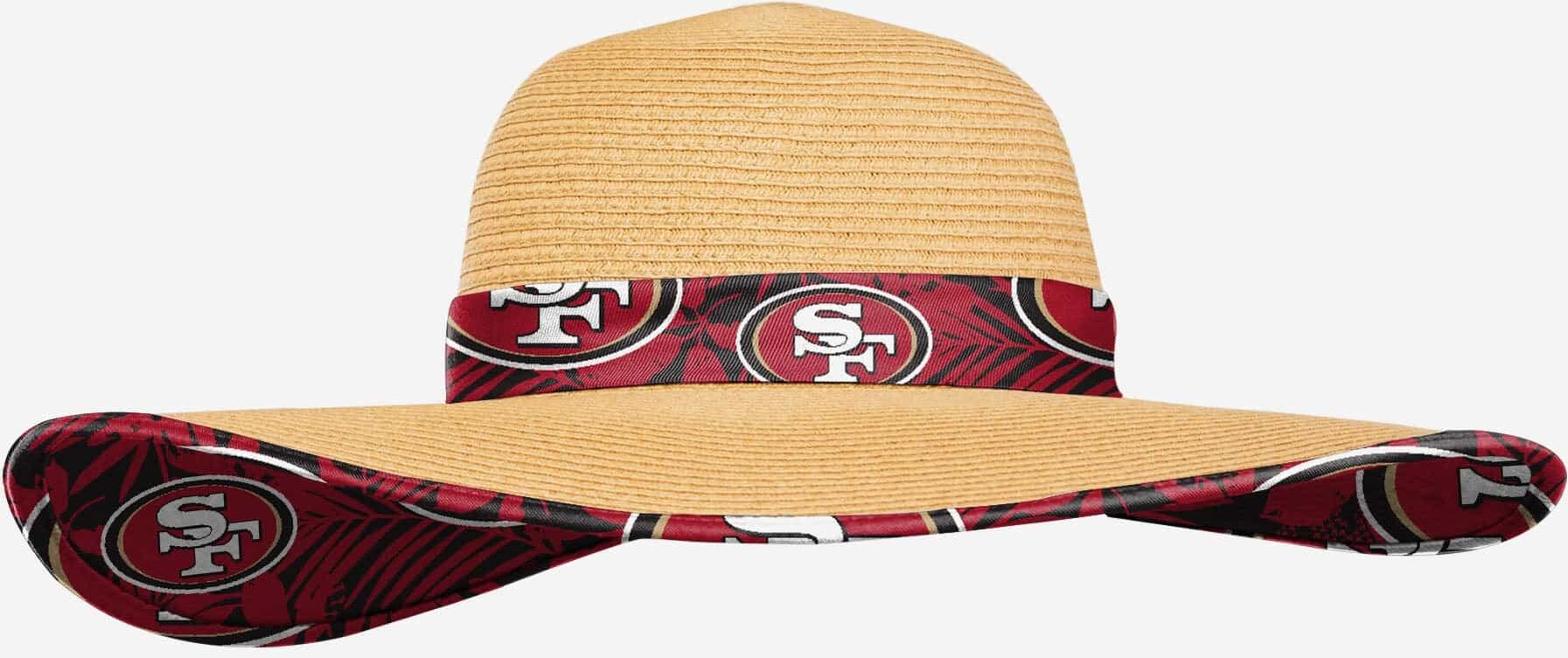 FOCO San Francisco 49ers Womens Floral Straw Hat - Women