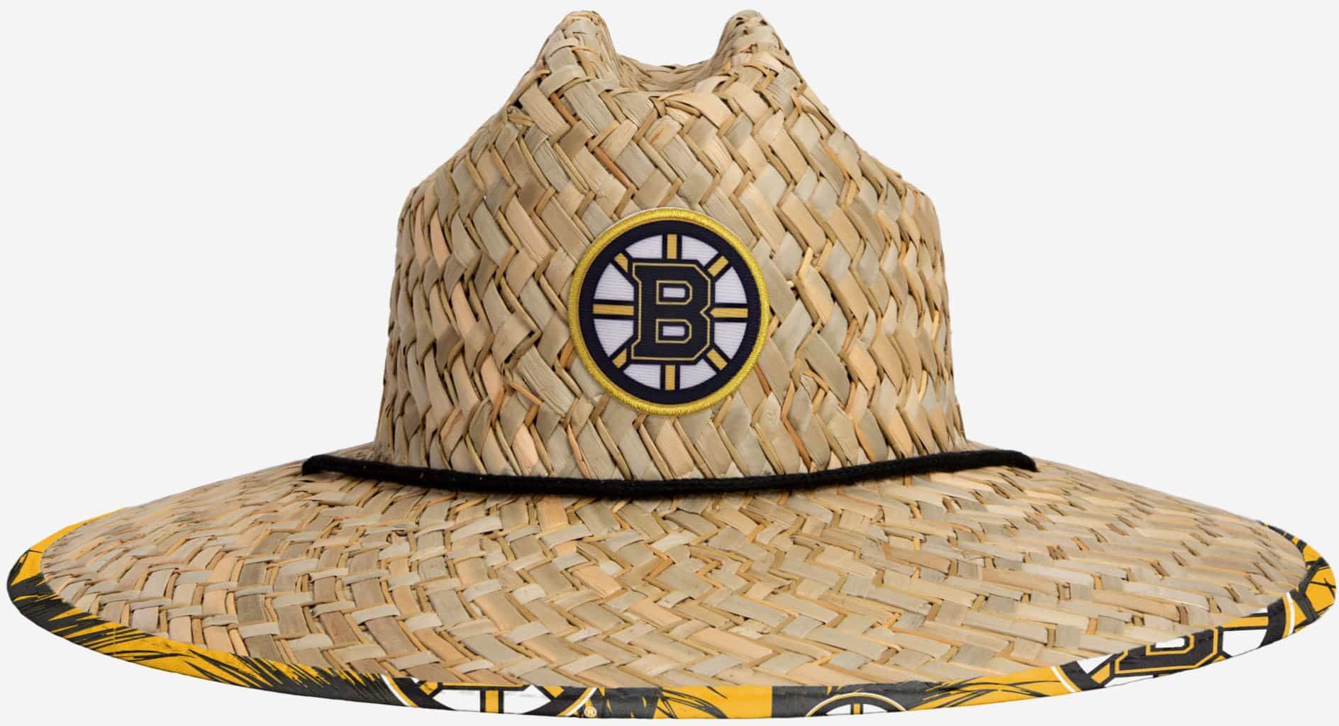 FOCO Boston Bruins Floral Straw Hat - Unisex