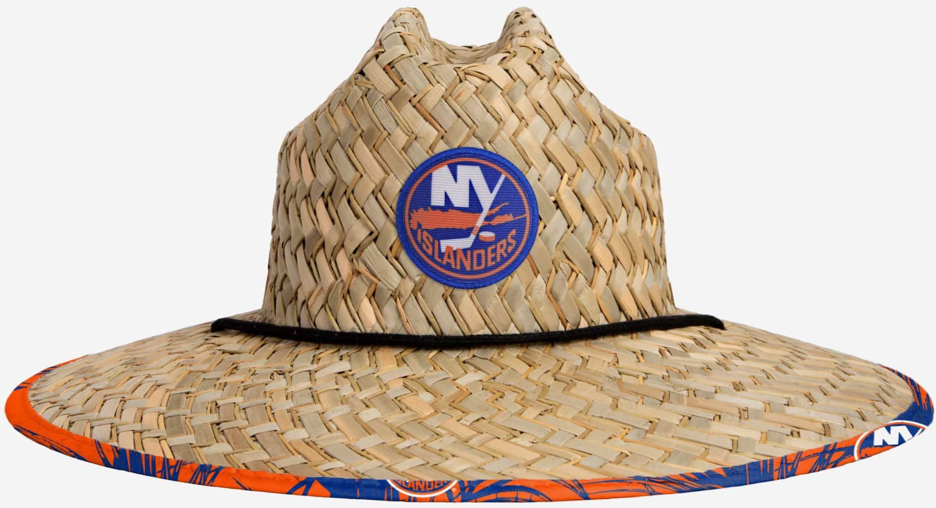 FOCO New York Islanders Floral Straw Hat - Unisex