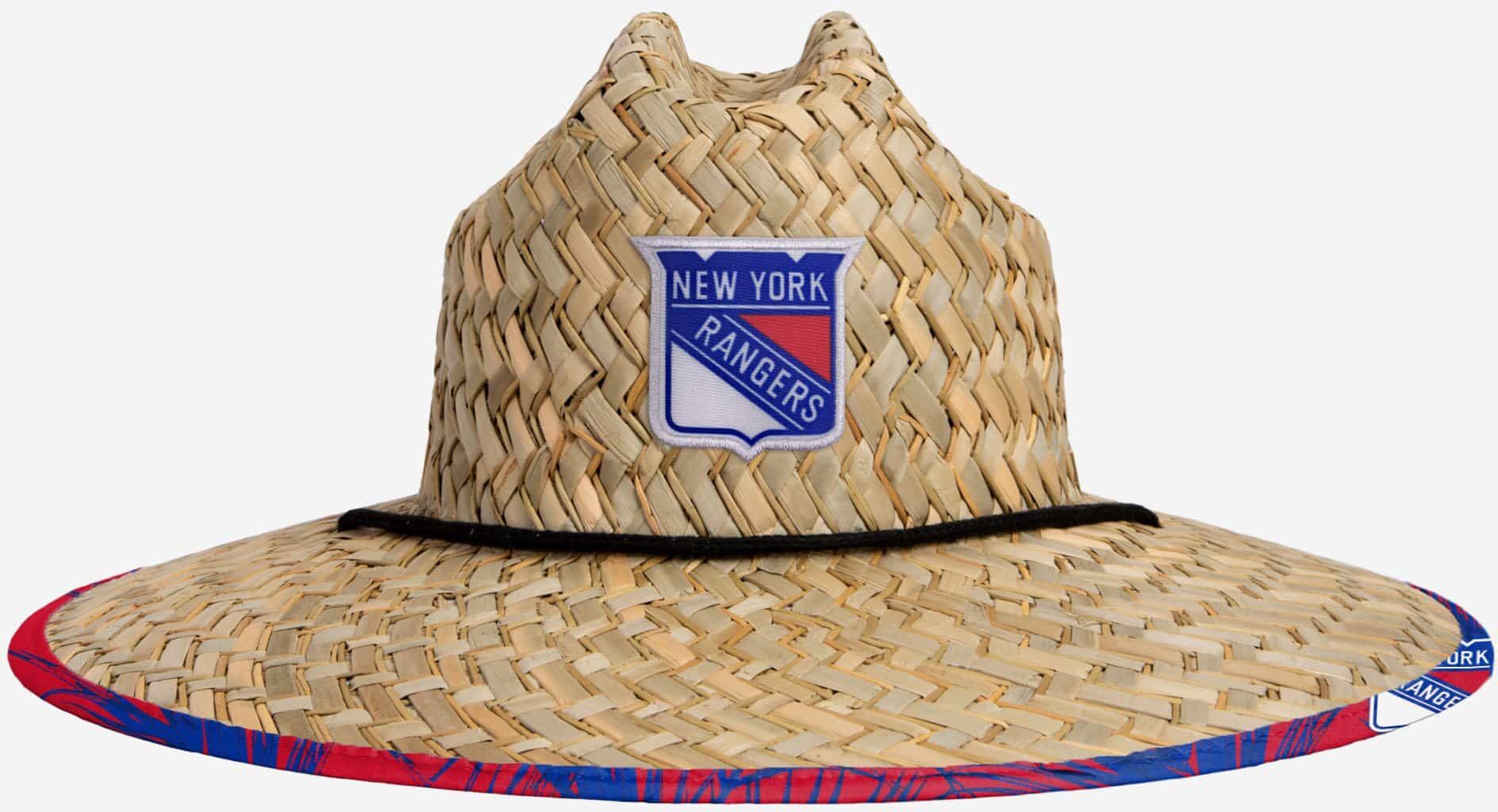 FOCO New York Rangers Floral Straw Hat - Unisex