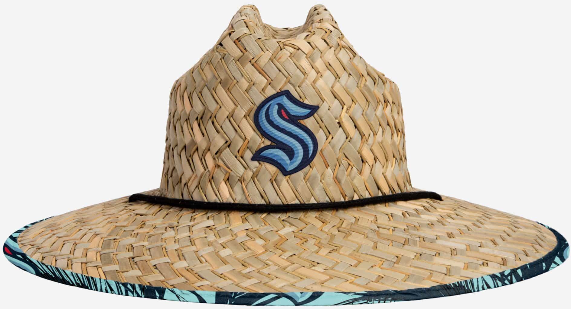 FOCO Seattle Kraken Floral Straw Hat - Unisex