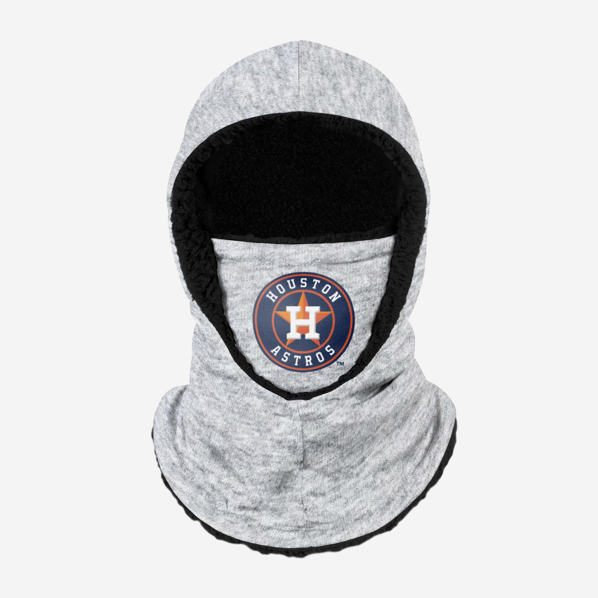 FOCO Houston Astros Heather Grey Big Logo Hooded Gaiter - Youth - Unisex