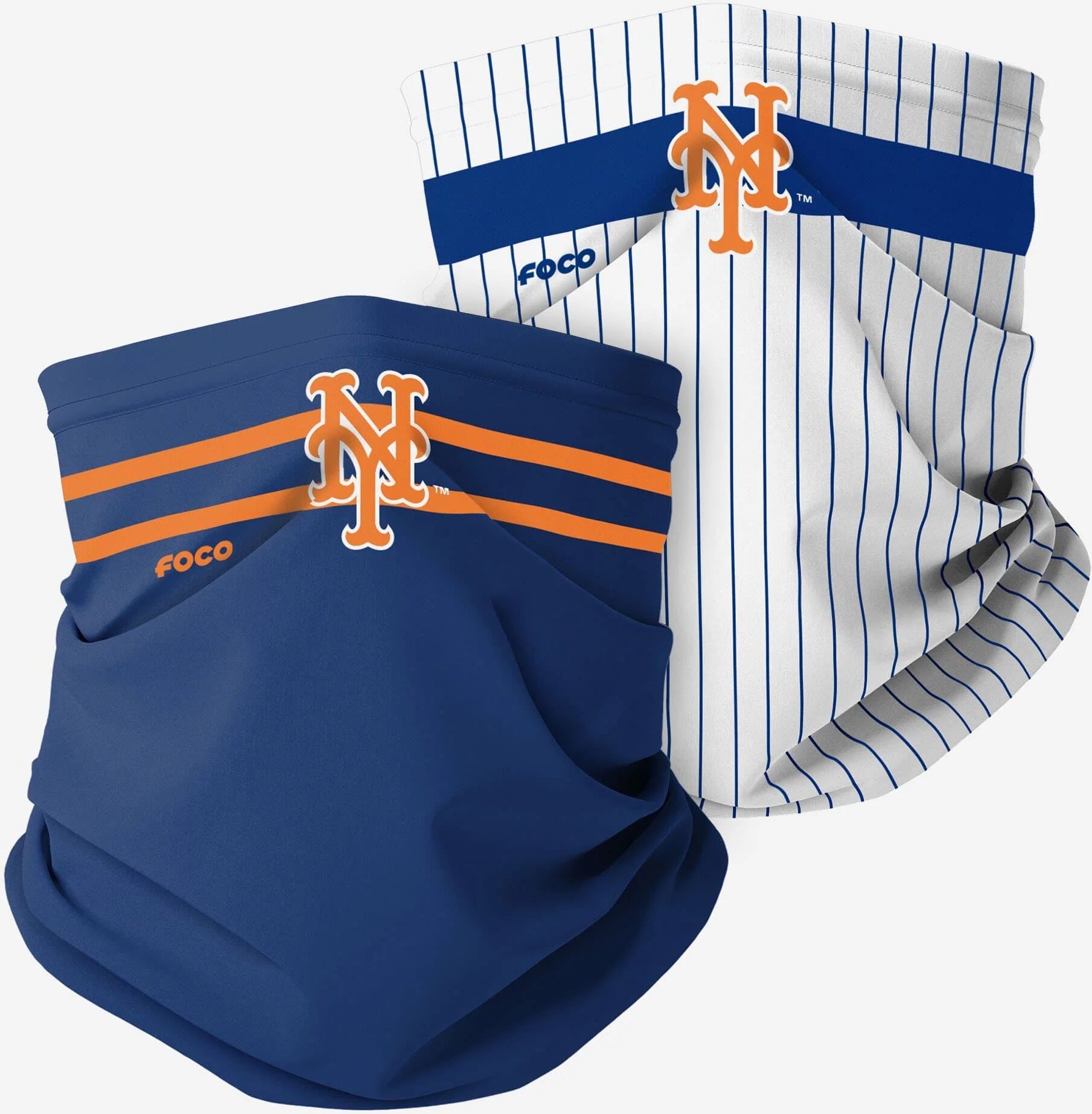 FOCO New York Mets Stitched 2 Pack Gaiter Scarf - Unisex