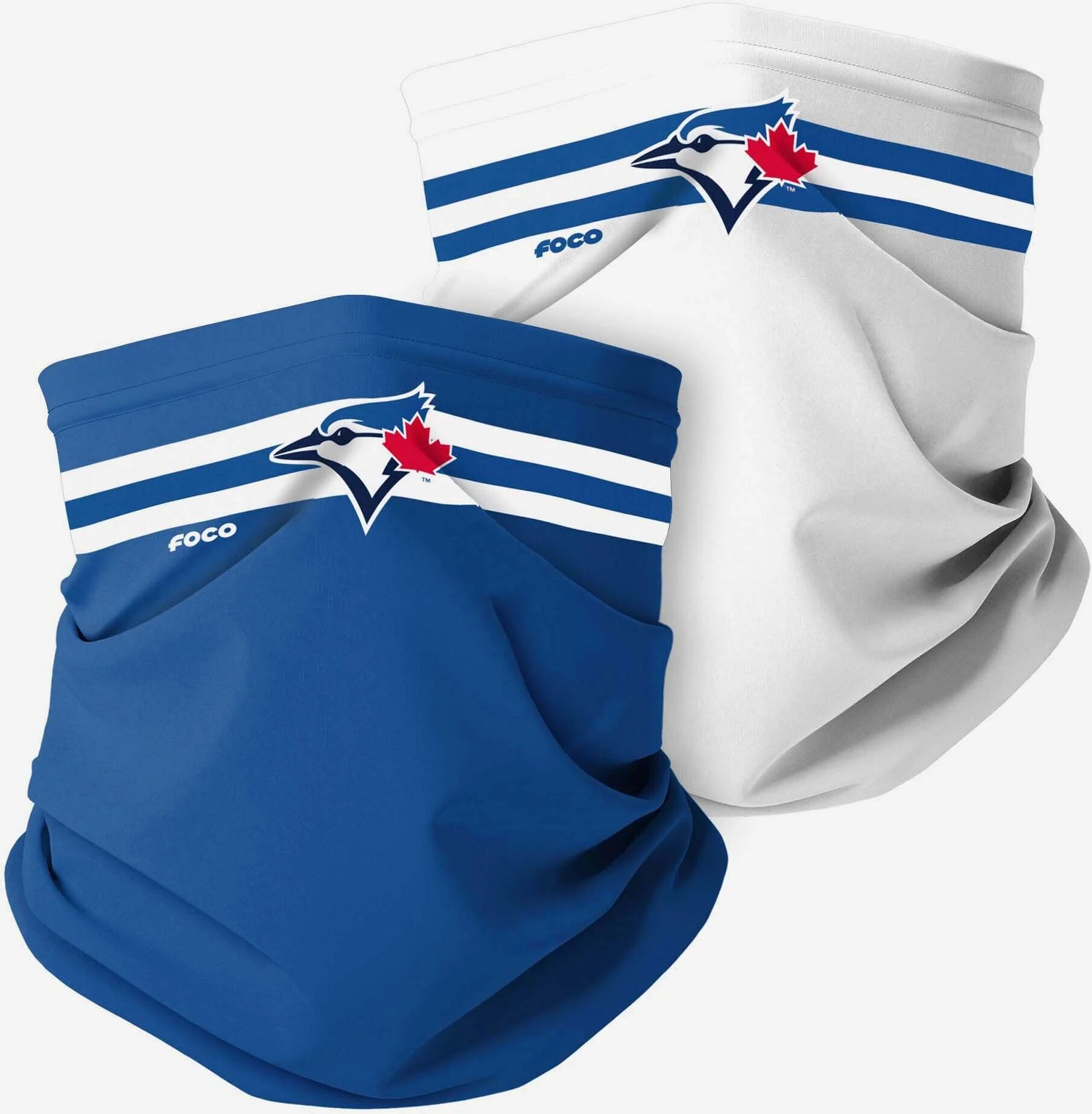 FOCO Toronto Blue Jays Stitched 2 Pack Gaiter Scarf - Unisex