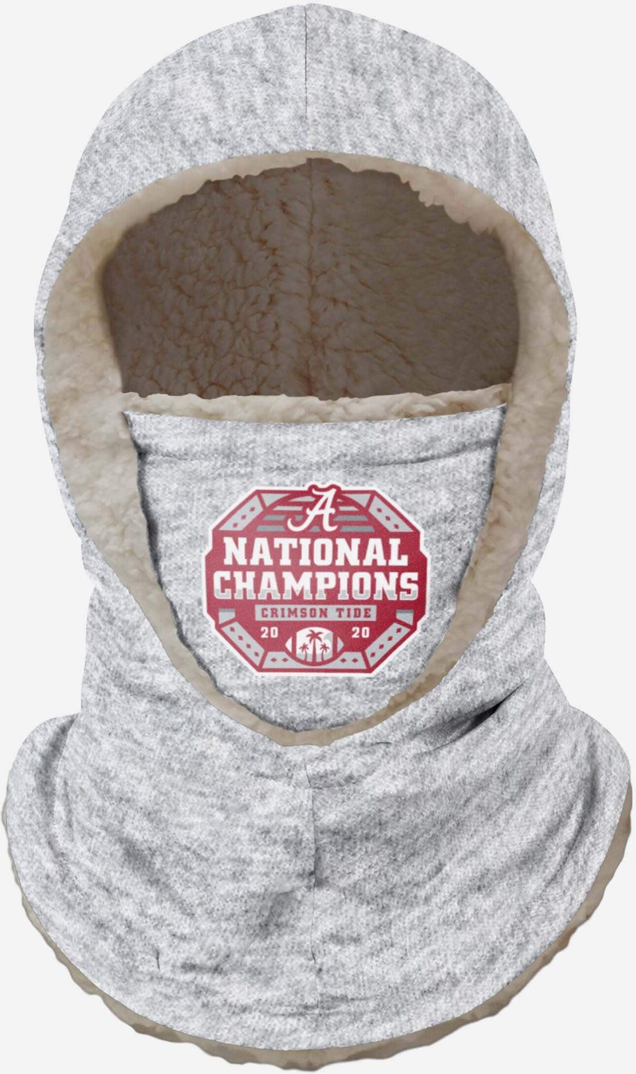 FOCO Alabama Crimson Tide 2020 Football National Champions Hooded Gaiter - Unisex