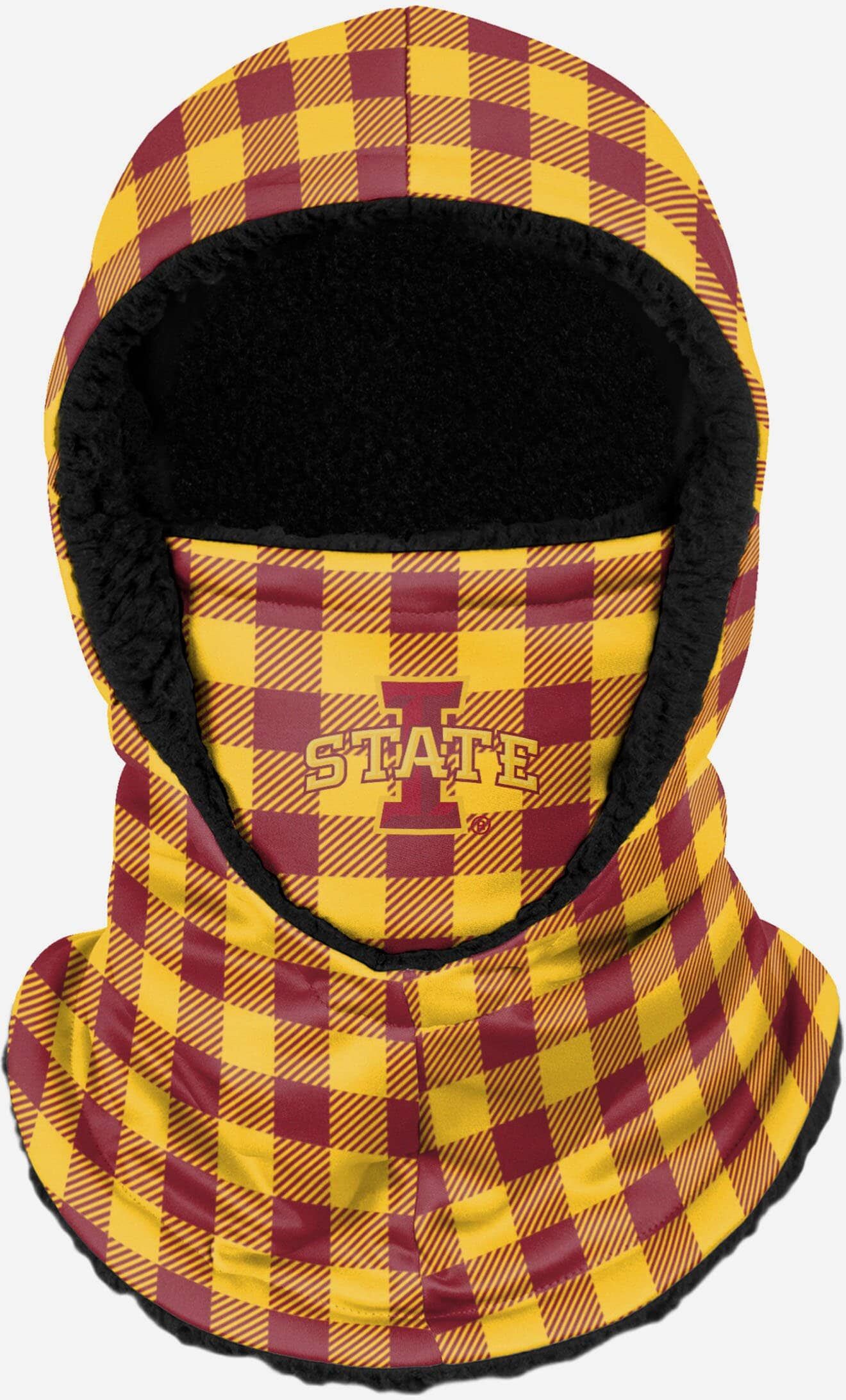 FOCO Iowa State Cyclones Plaid Hooded Gaiter - Unisex