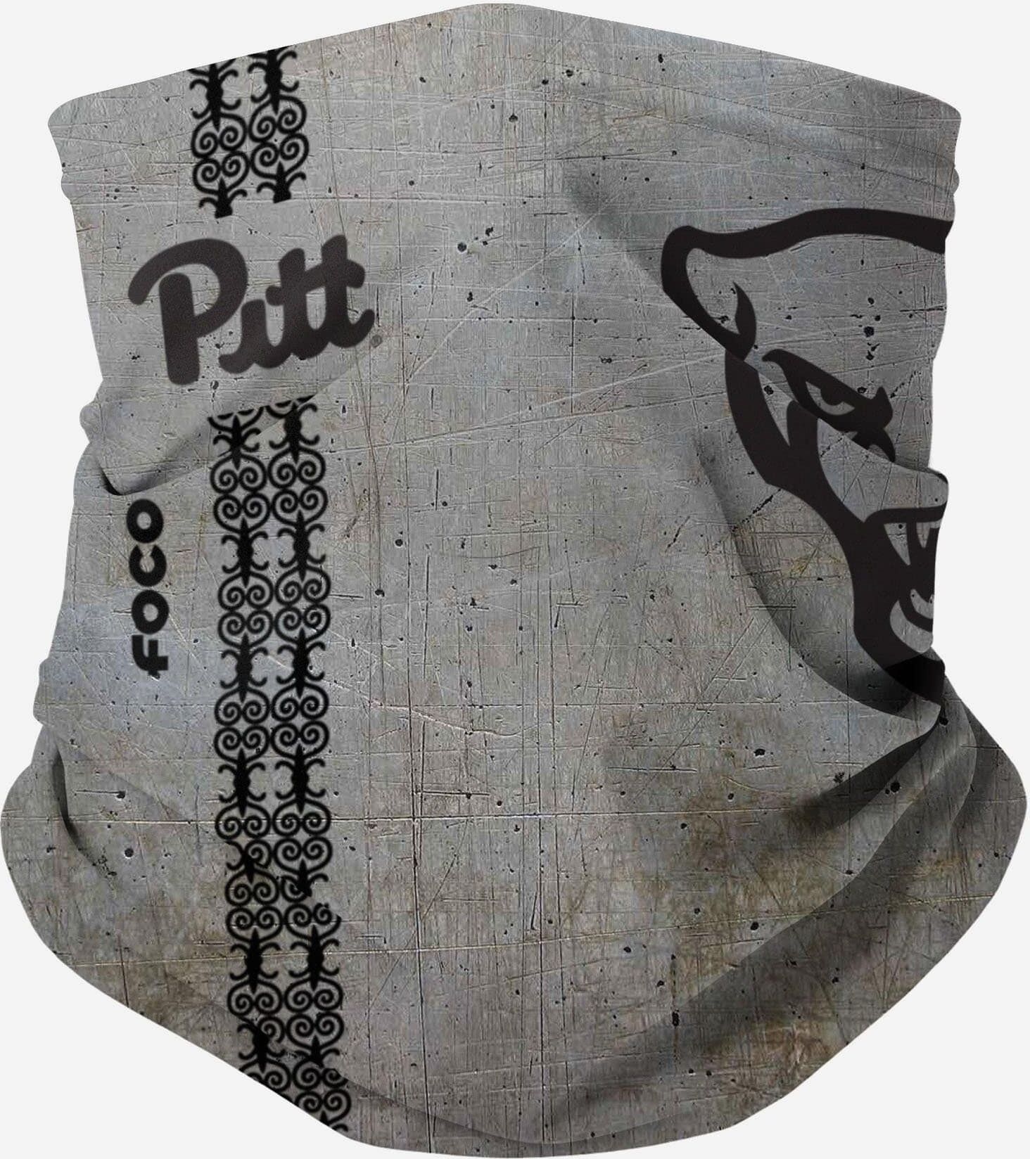 FOCO Pittsburgh Panthers On-Field Sideline Steel Stripe Big Logo Gaiter Scarf - Unisex