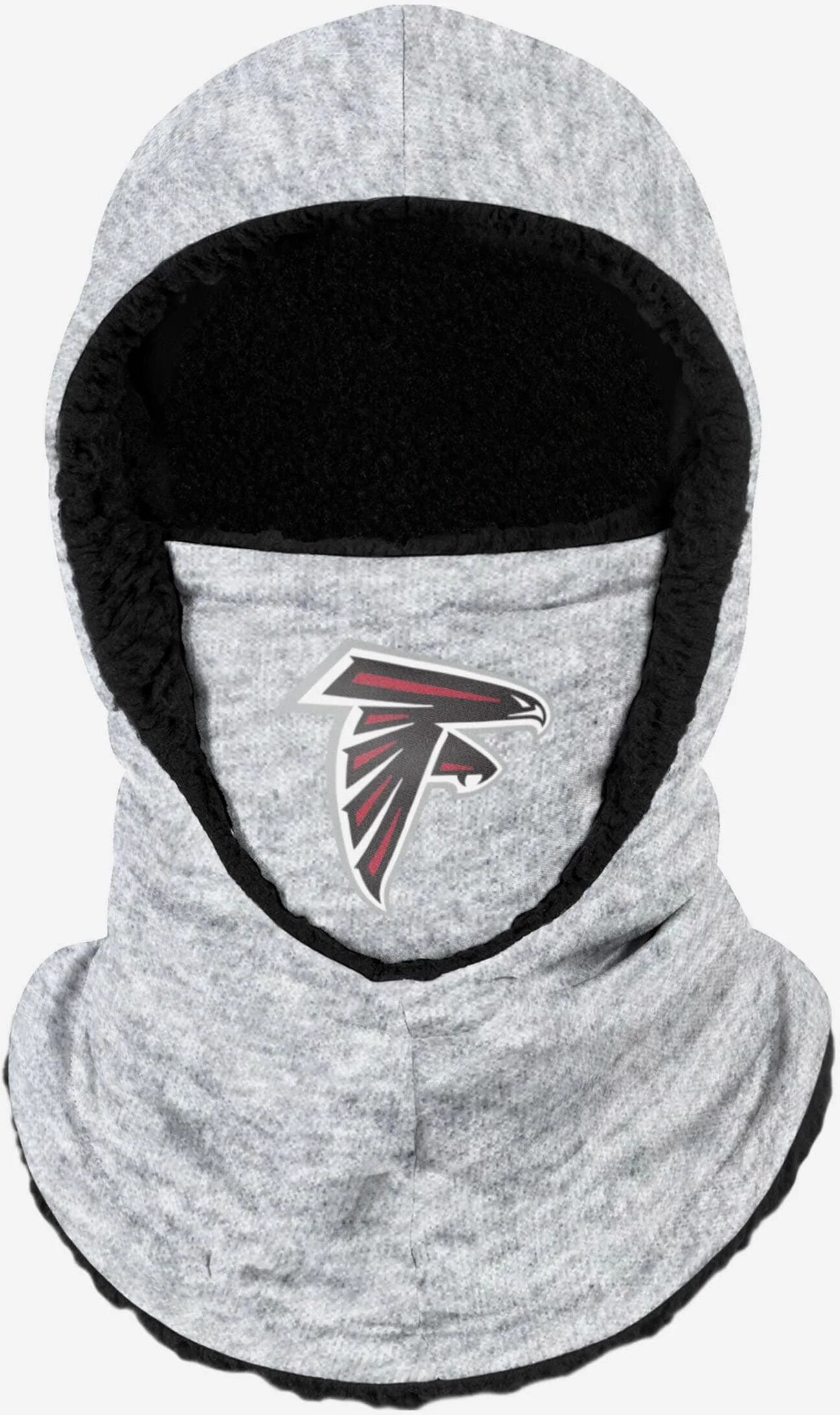 FOCO Atlanta Falcons Heather Grey Big Logo Hooded Gaiter - Youth - Unisex