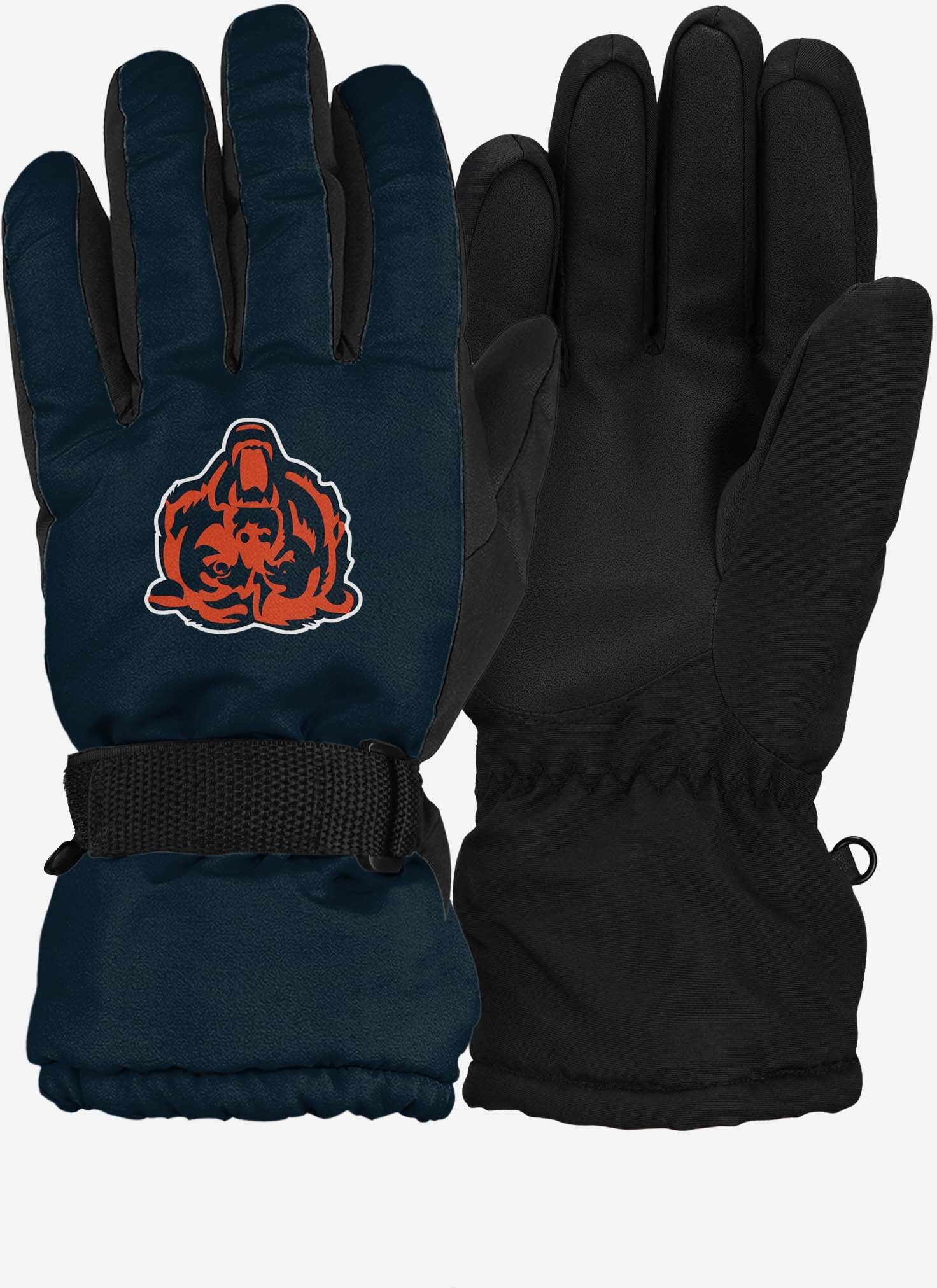 FOCO Chicago Bears Big Logo Insulated Gloves - L/XL - Unisex