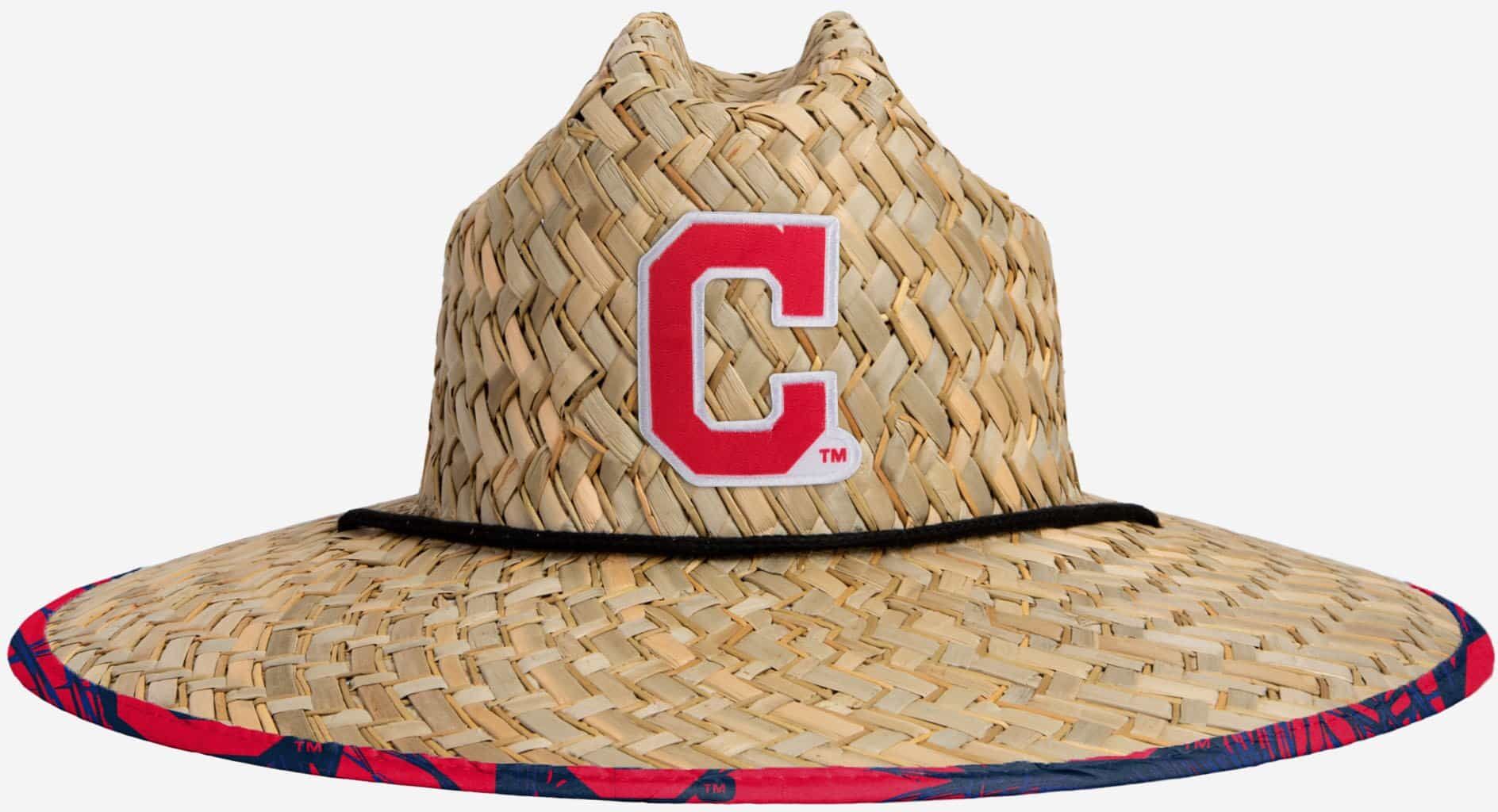 FOCO Cleveland Guardians Original Floral Straw Hat - Men