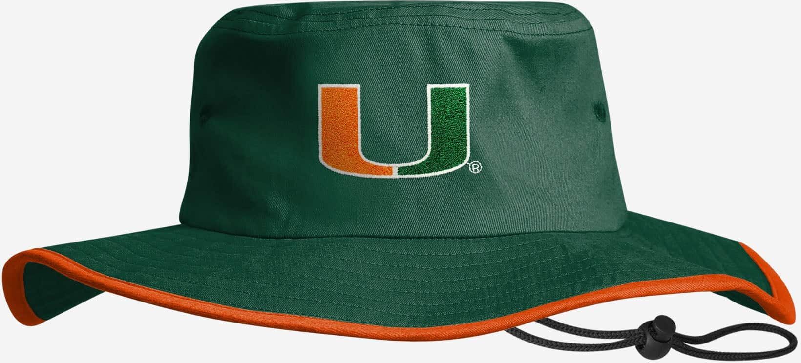 FOCO Miami Hurricanes Solid Boonie Hat - Unisex