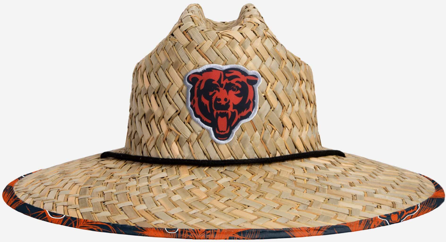 FOCO Chicago Bears Floral Straw Hat - Unisex