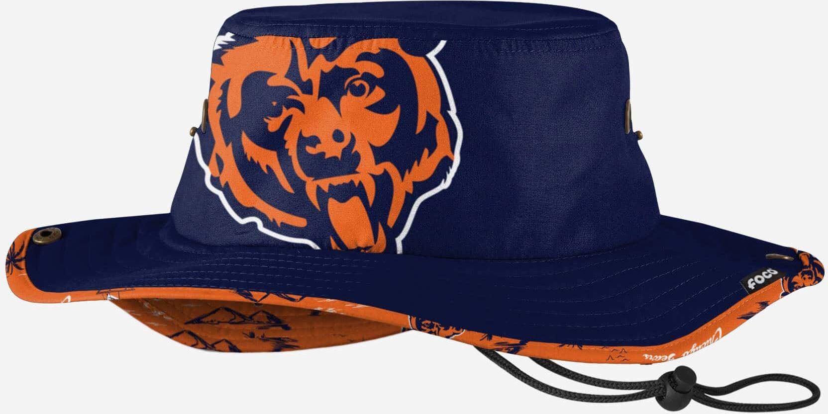 FOCO Chicago Bears Cropped Big Logo Hybrid Boonie Hat - Unisex