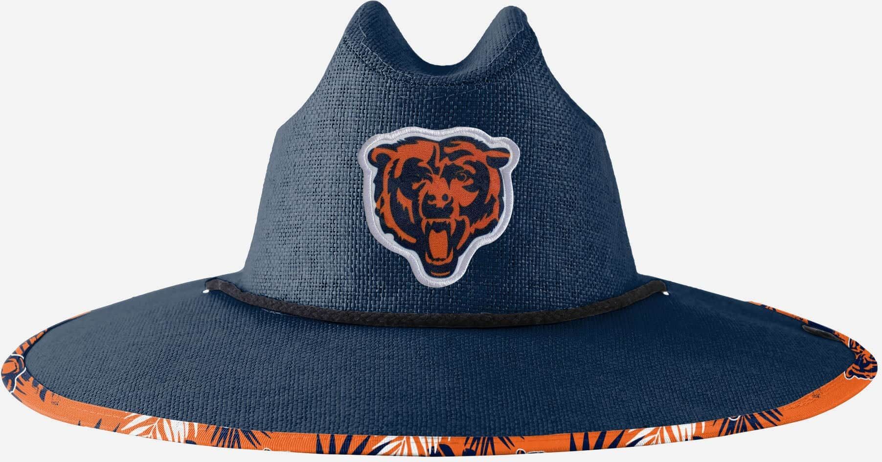 FOCO Chicago Bears Team Color Straw Hat - Unisex