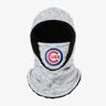 FOCO Chicago Cubs Heather Grey Big Logo Hooded Gaiter - Adult - Unisex