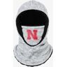 FOCO Nebraska Cornhuskers Heather Grey Big Logo Hooded Gaiter - Youth - Unisex