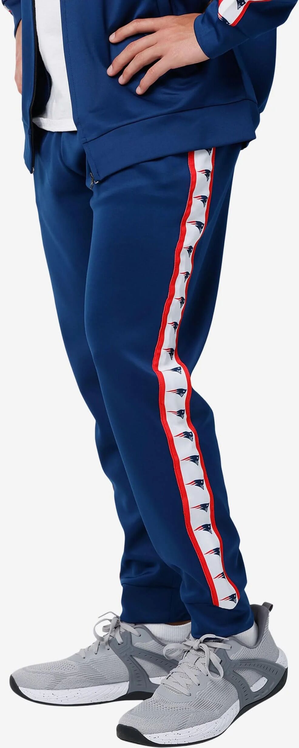 FOCO New England Patriots Stripe Logo Track Pants - XL - Men