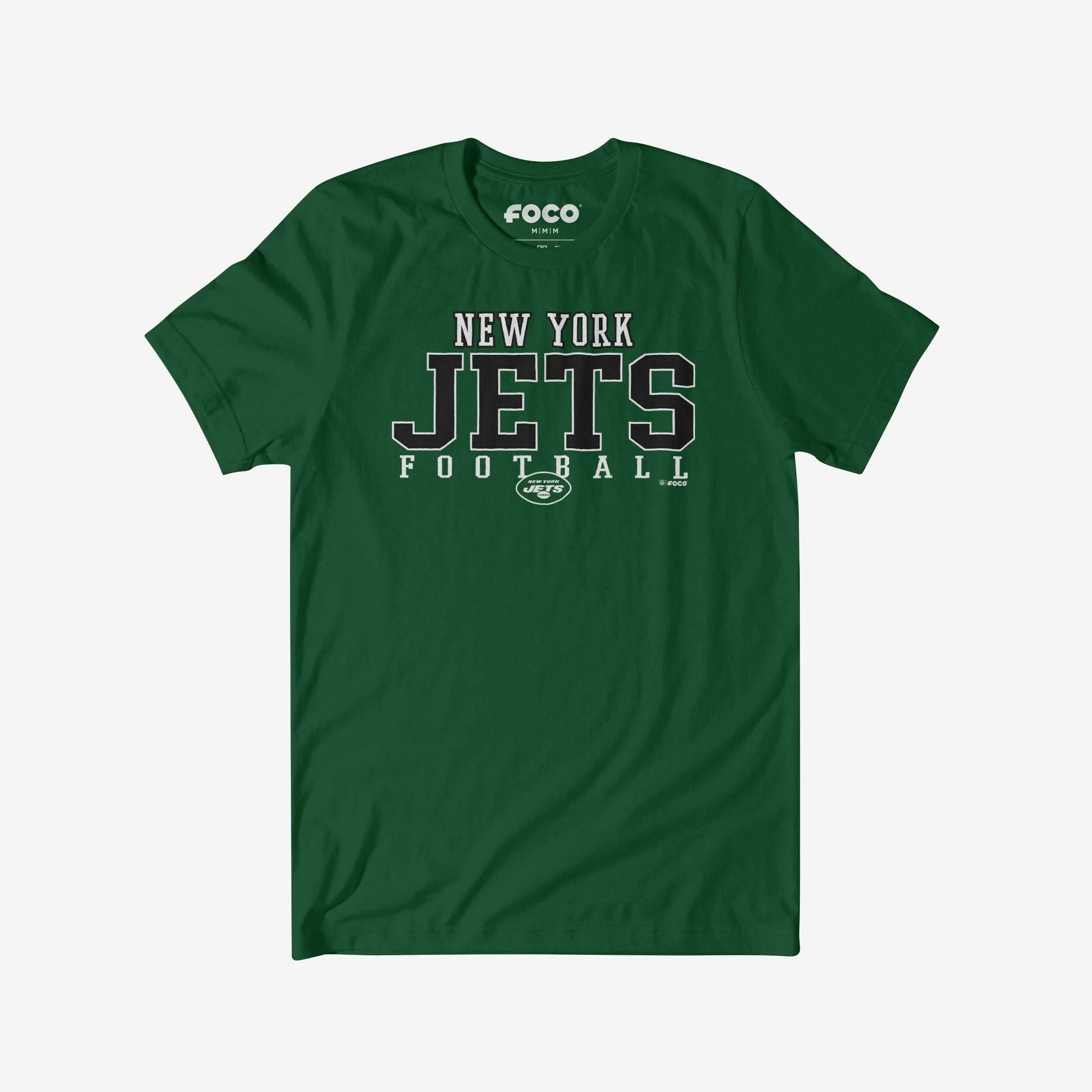 FOCO New York Jets Football Wordmark T-Shirt - Evergreen / S - Men