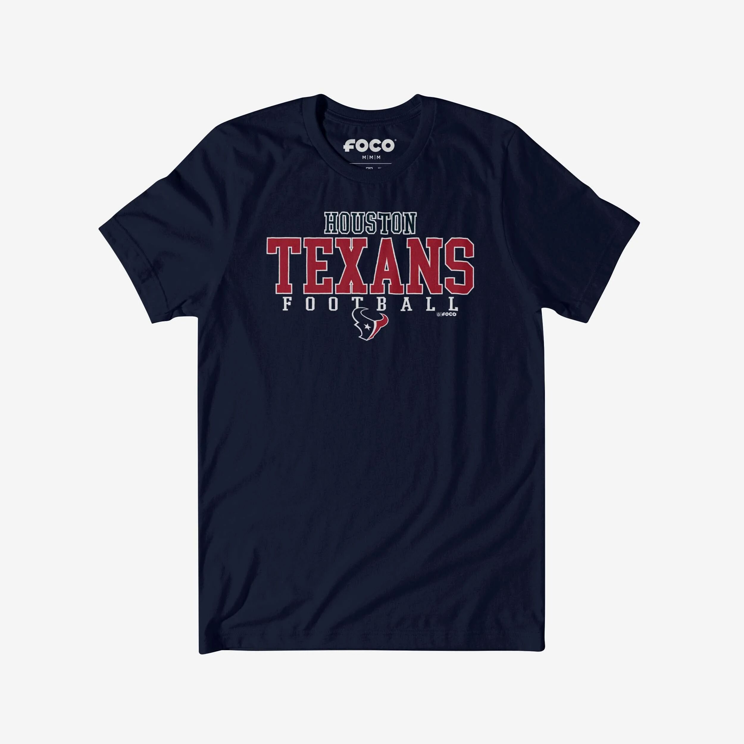 FOCO Houston Texans Football Wordmark T-Shirt - 3XL - Men