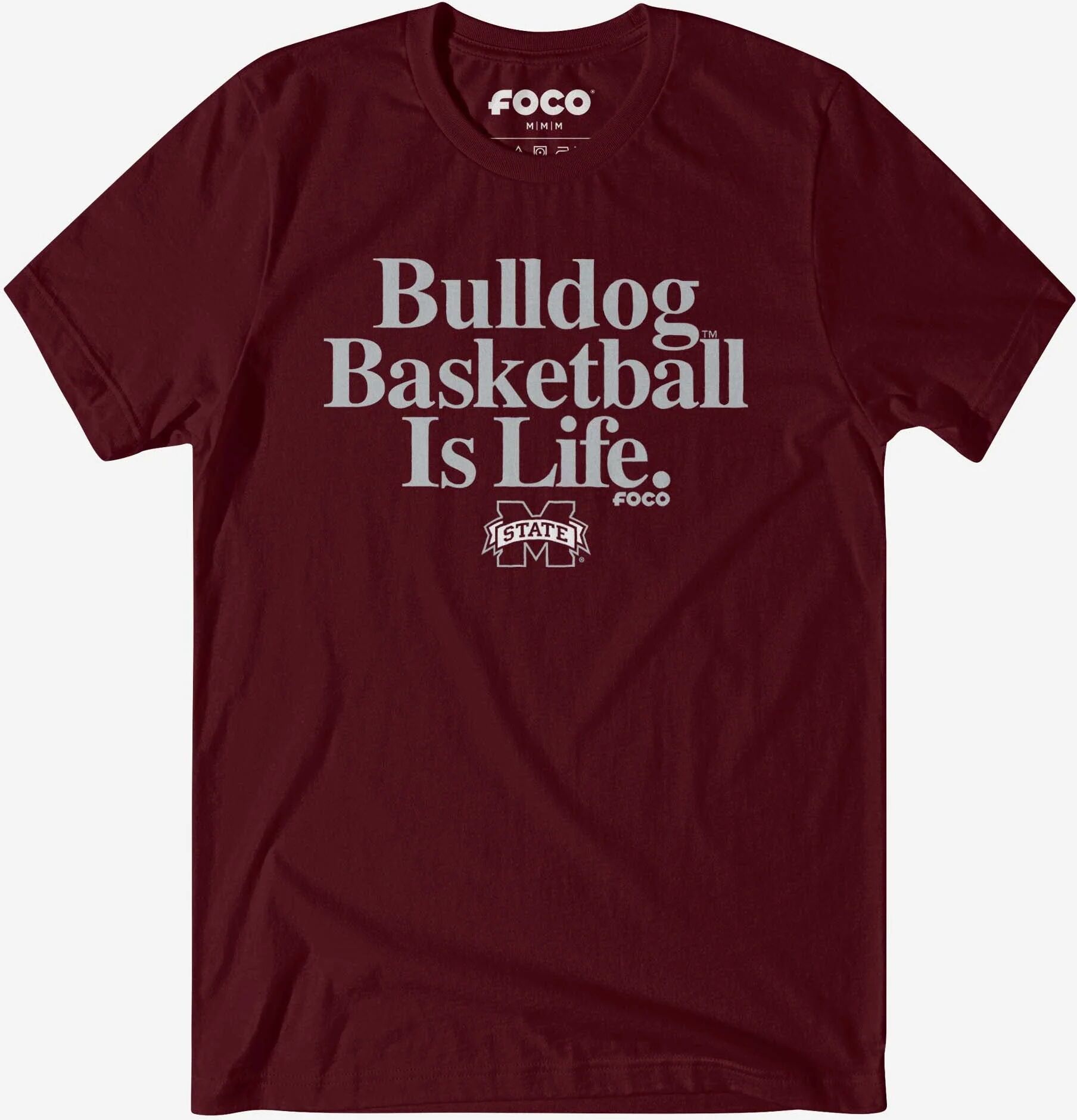 FOCO Mississippi State Bulldogs Basketball is Life T-Shirt - 2XL - Men