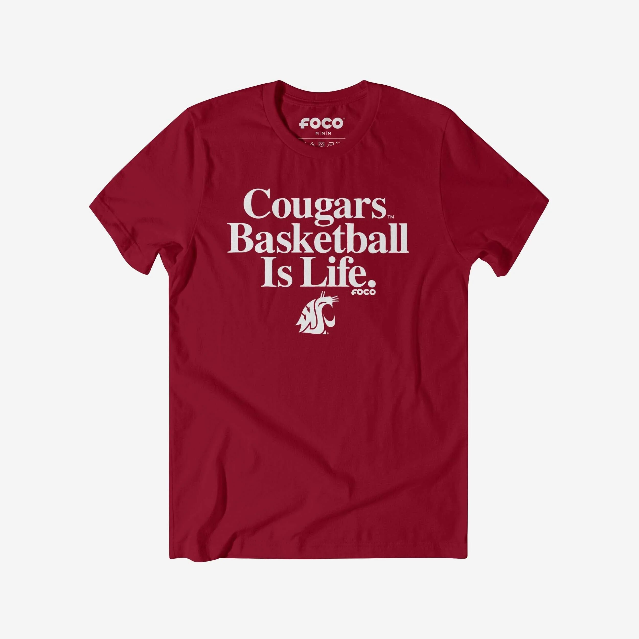 FOCO Washington State Cougars Basketball is Life T-Shirt - M - Men
