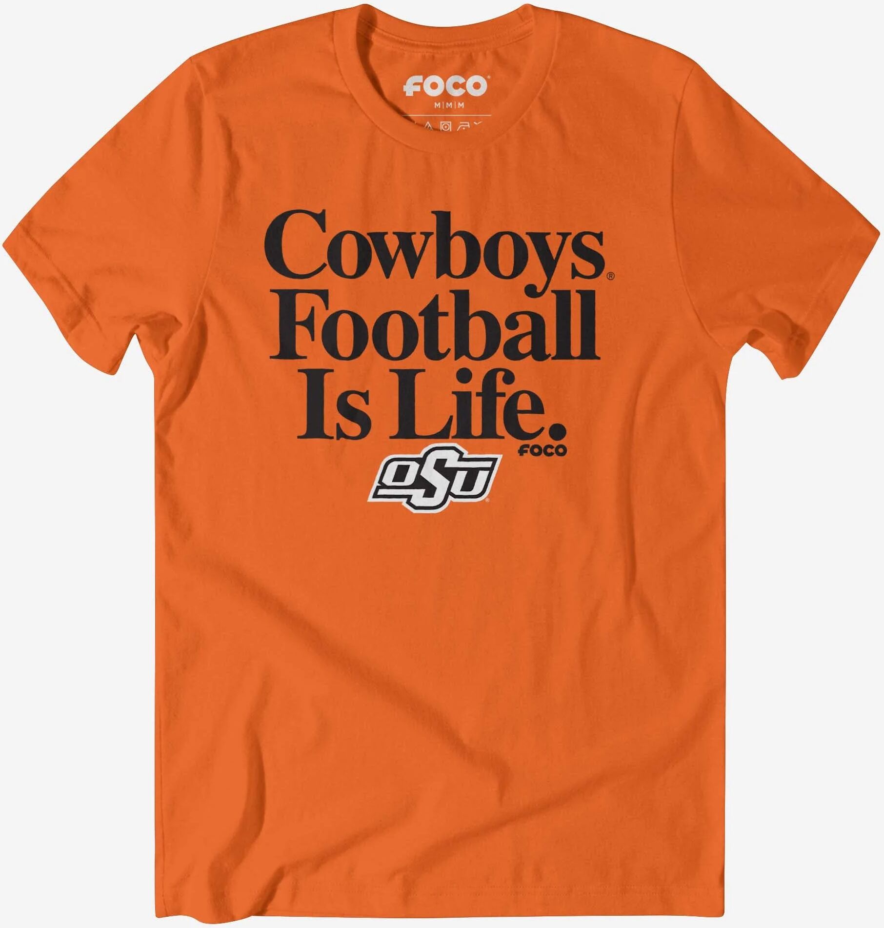 FOCO Oklahoma State Cowboys Football is Life T-Shirt - XL - Men