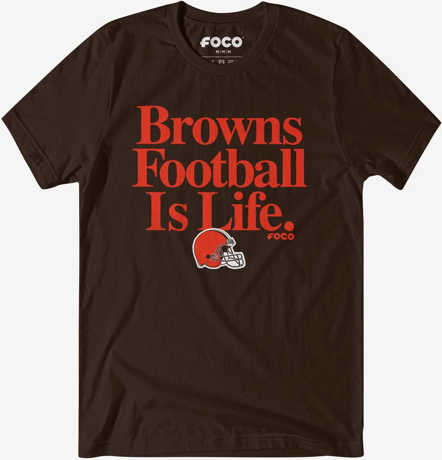 FOCO Cleveland Browns Football is Life T-Shirt - M - Men