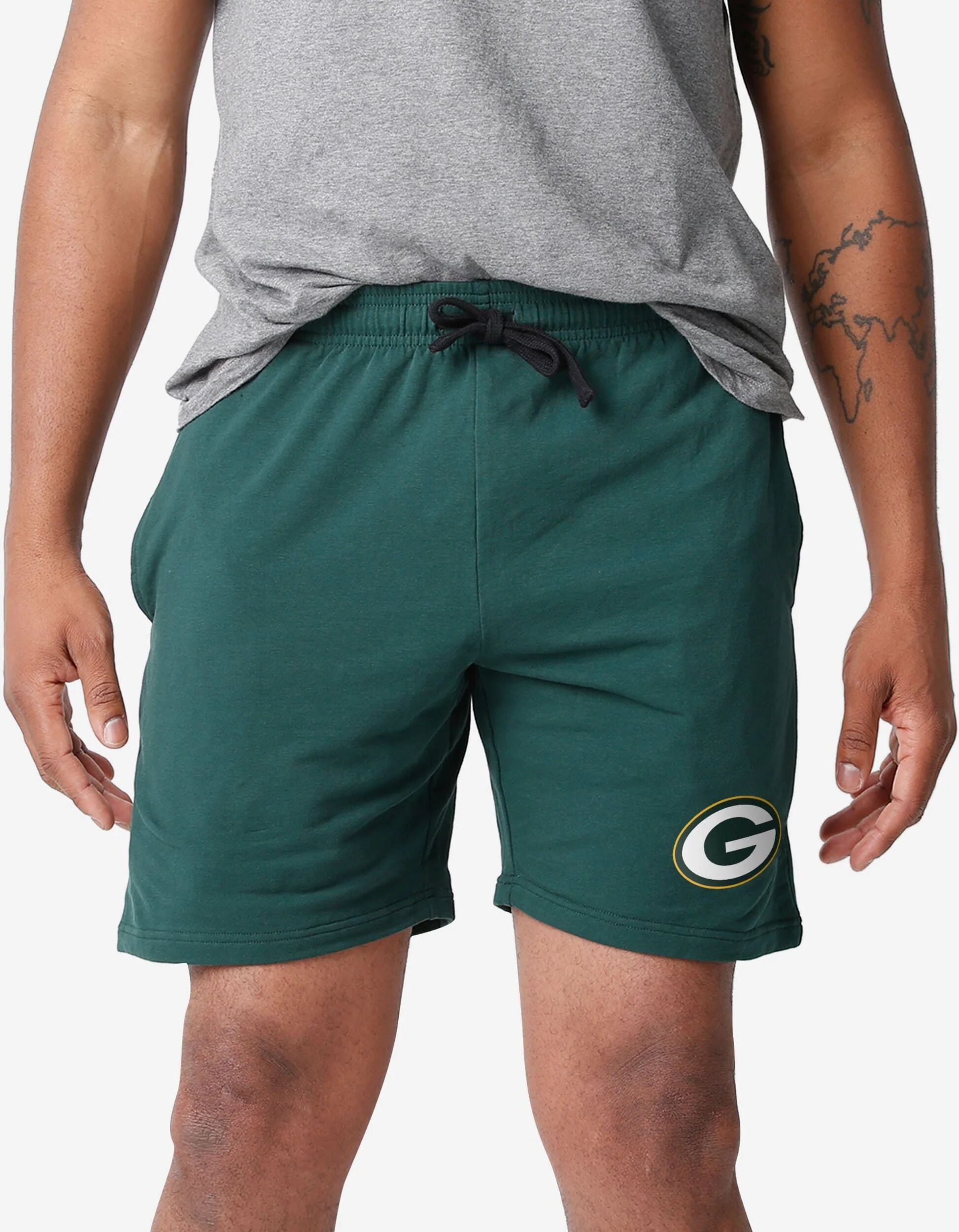 FOCO Green Bay Packers Team Color Woven Shorts - XL - Men