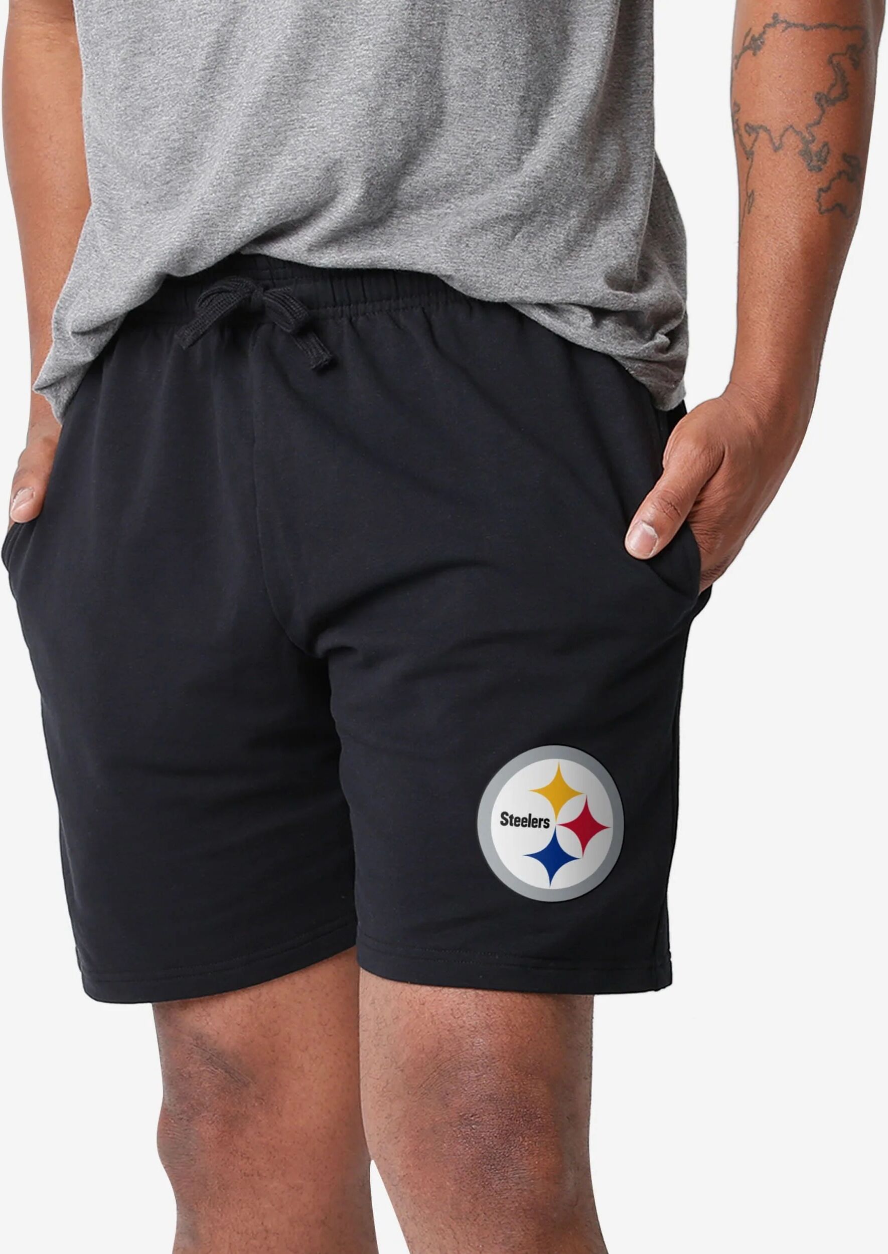 FOCO Pittsburgh Steelers Team Color Woven Shorts - M - Men