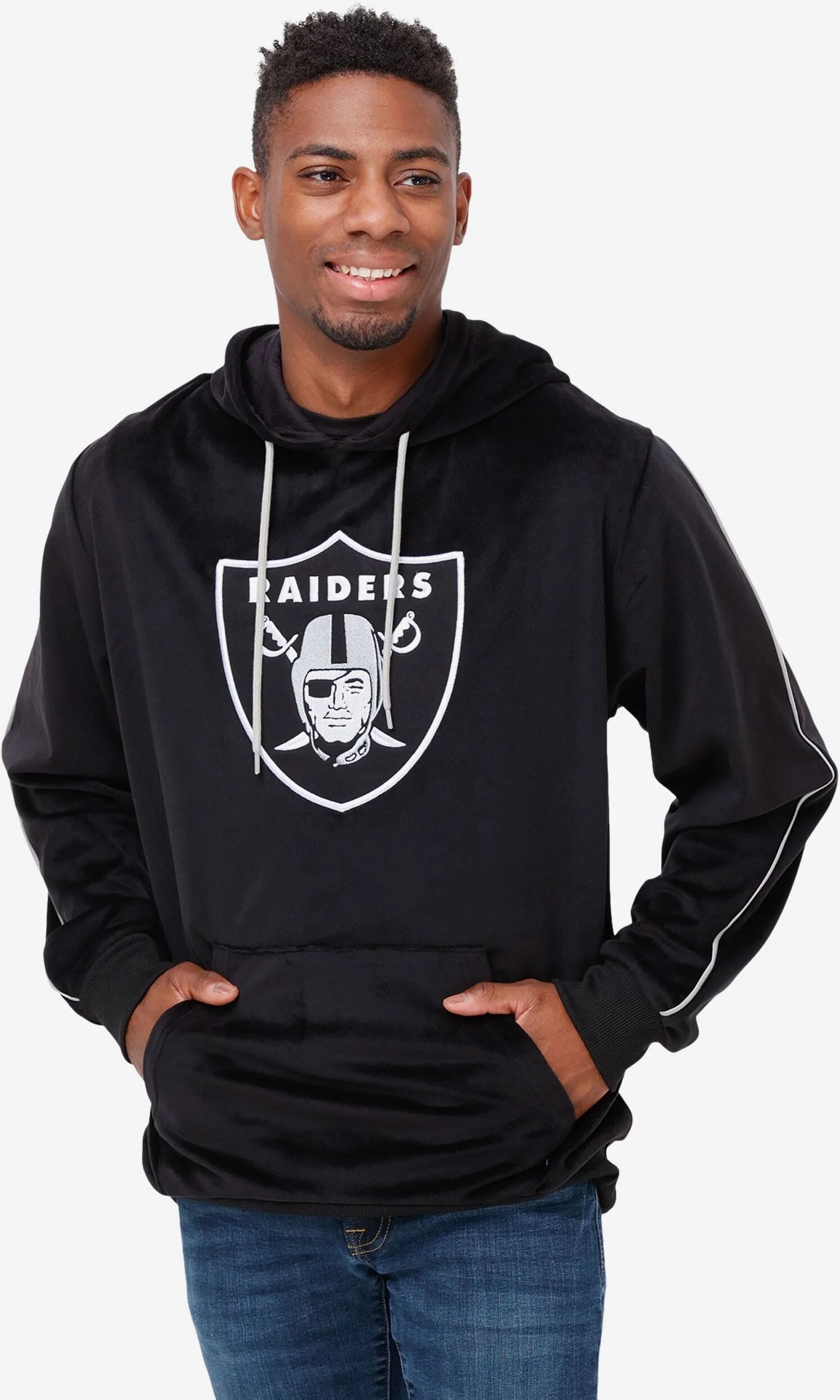 FOCO Las Vegas Raiders Velour Hooded Sweatshirt - L - Men