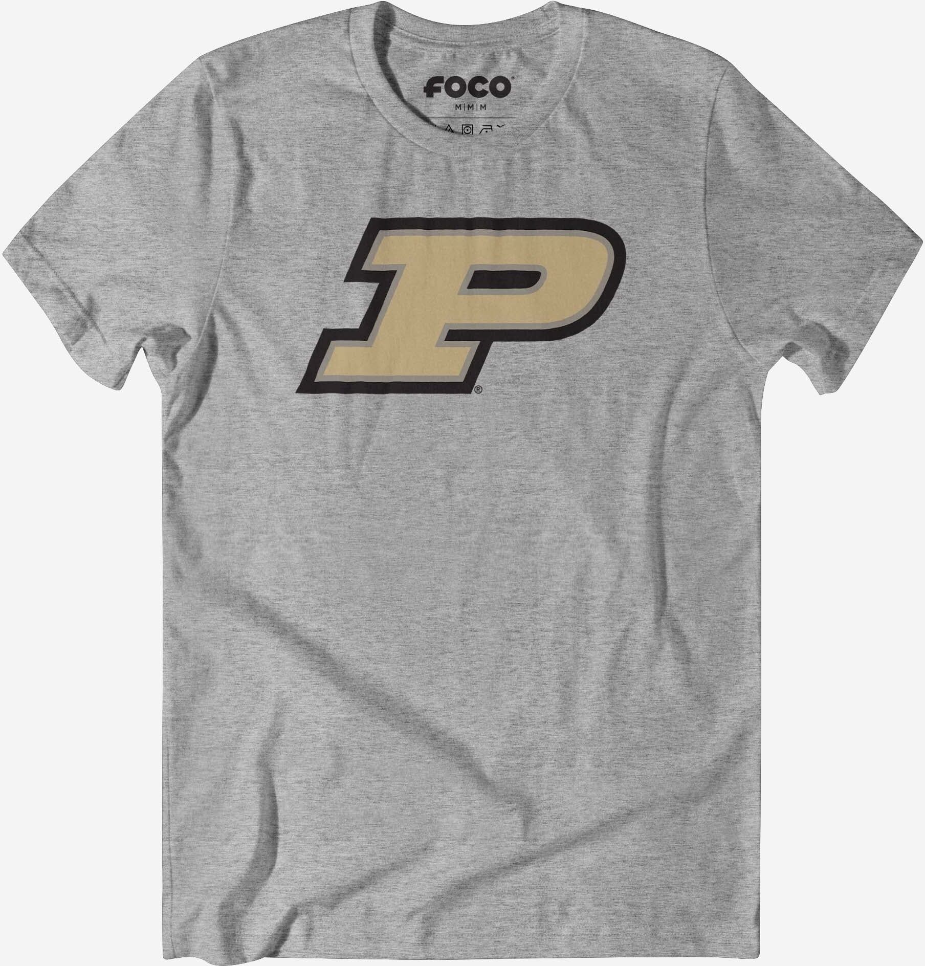 FOCO Purdue Boilermakers Primary Logo T-Shirt - Athletic Heather / 2XL - Men