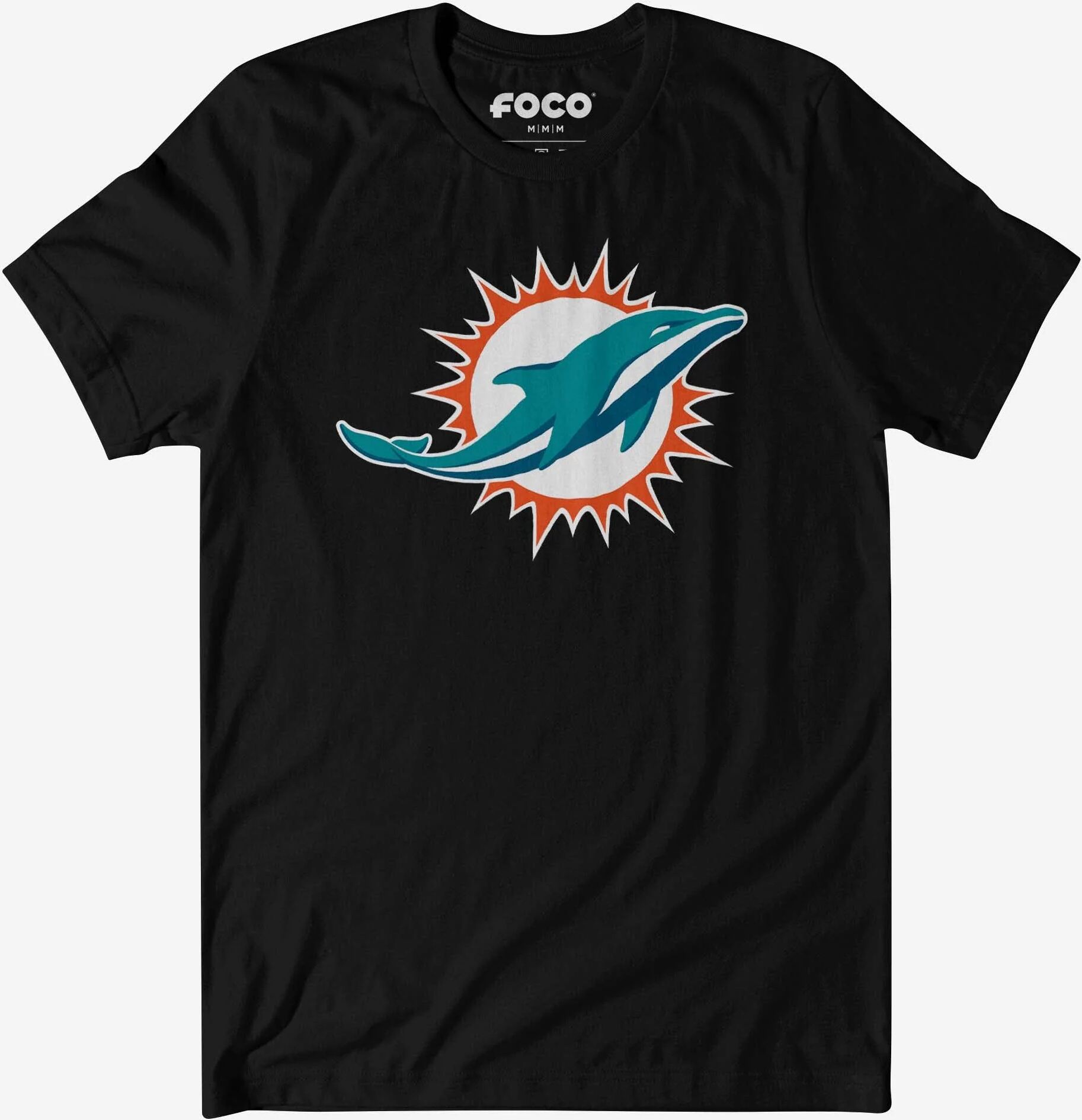 FOCO Miami Dolphins Primary Logo T-Shirt - Black / 2XL - Men