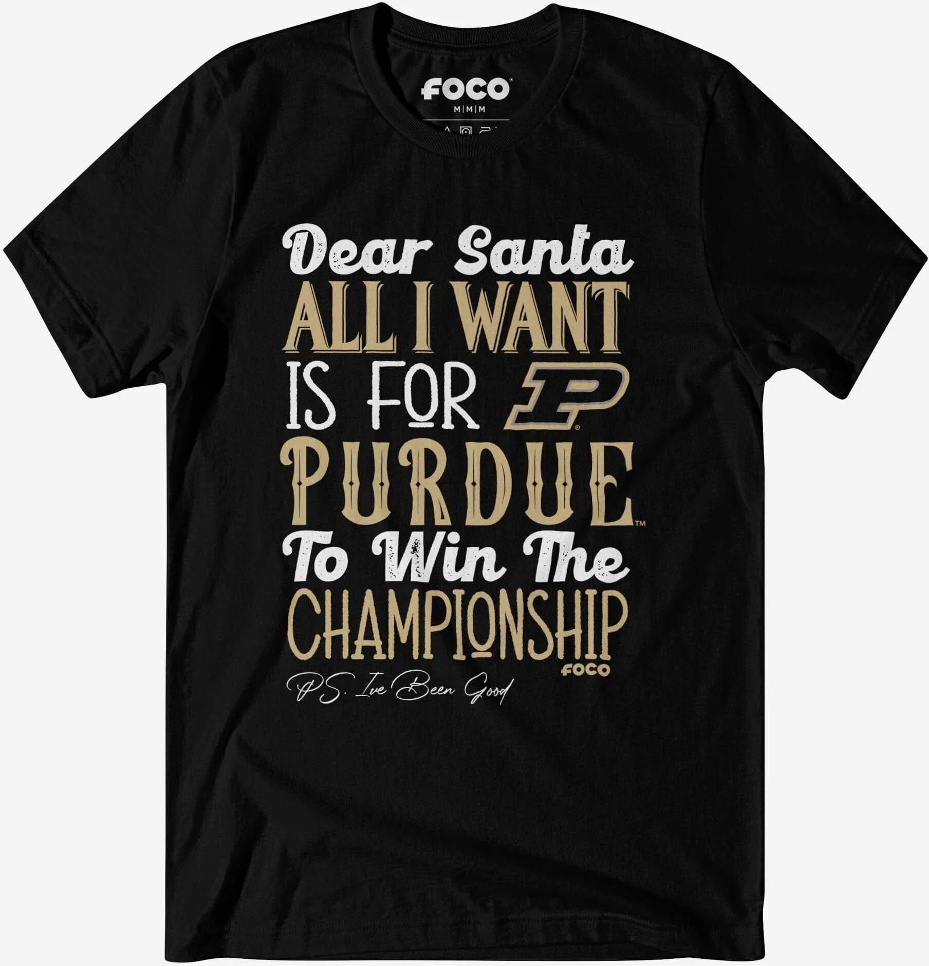 FOCO Purdue Boilermakers All I Want T-Shirt - 2XL - Men