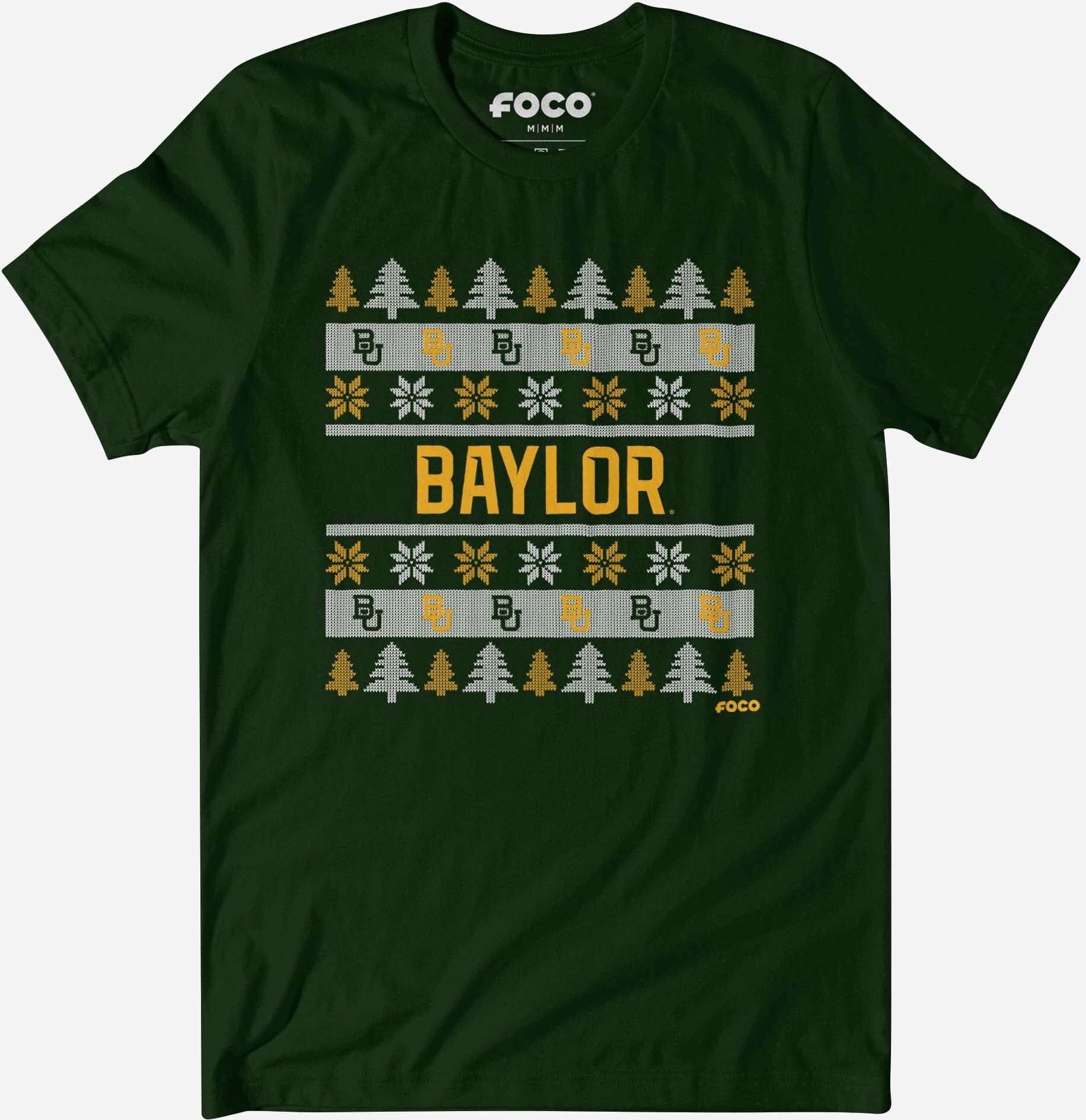 FOCO Baylor Bears Holiday Sweater T-Shirt - XL - Men