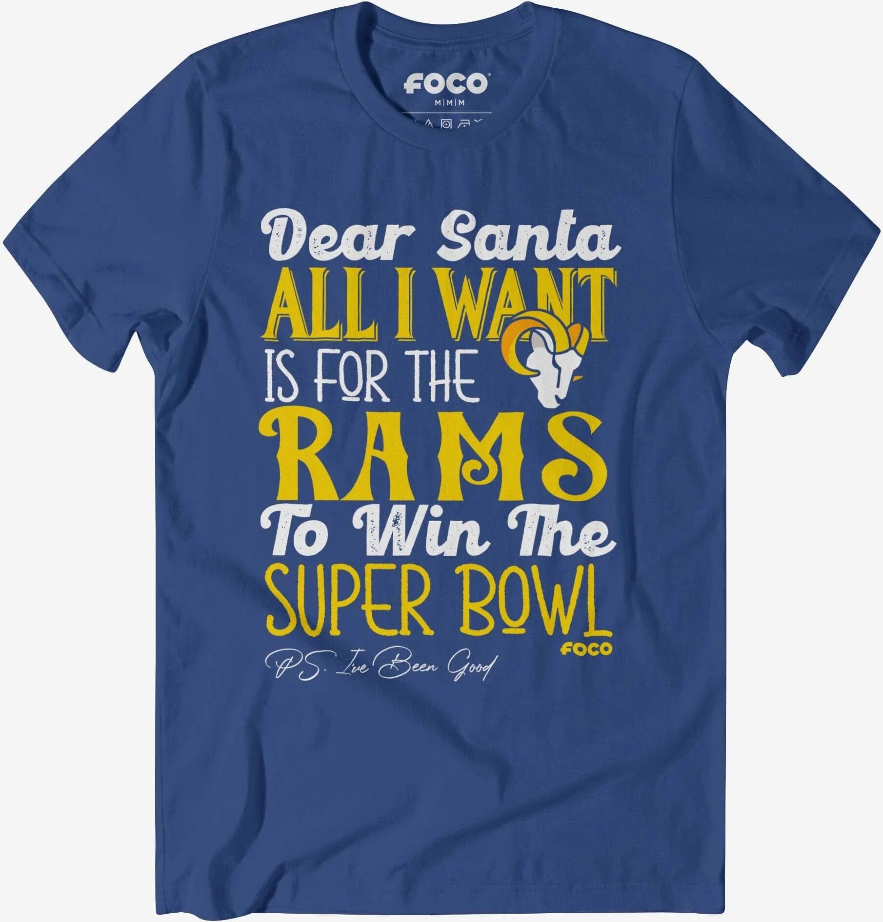 FOCO Los Angeles Rams All I Want T-Shirt - XL - Men