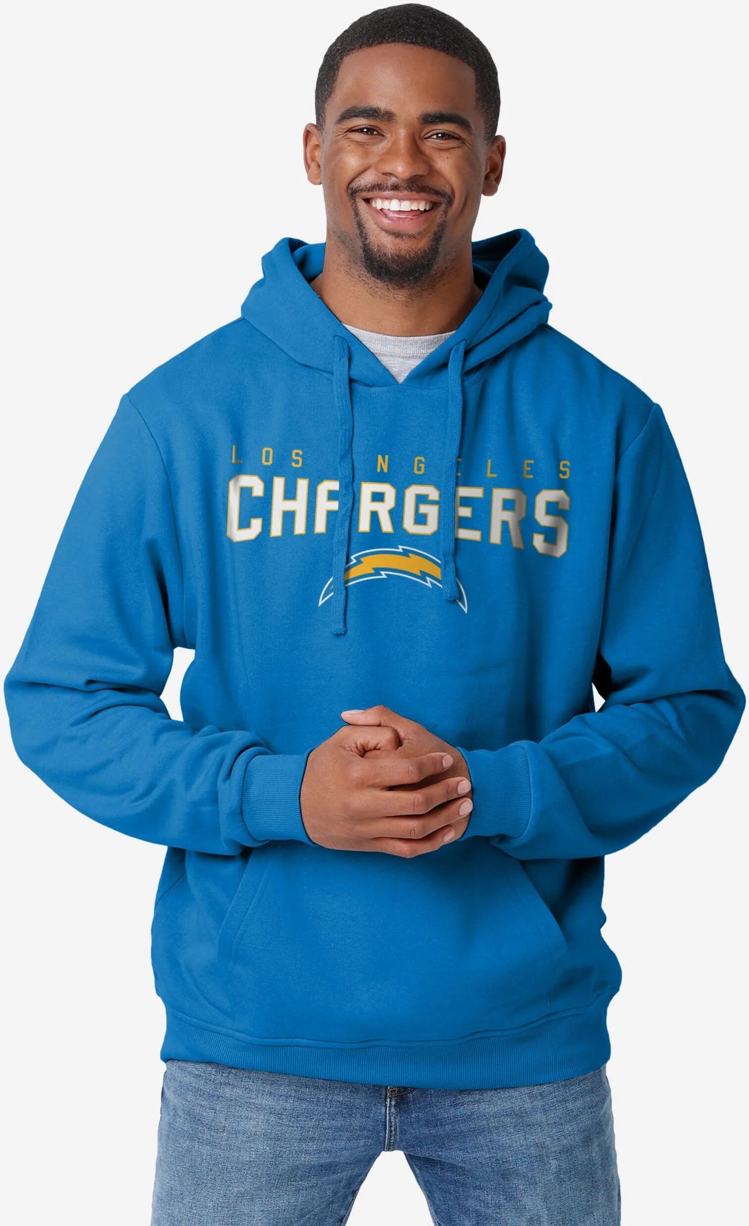 FOCO Los Angeles Chargers Solid Hoodie - 2XL - Men